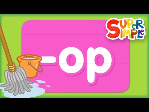 Learn How To Read Words In The "op" Word Family | Turn & Learn ABCs | Preschool Learning