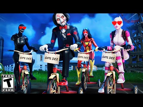 Jigsaw Billy PLays SAW Kiss Chasing with Girls in Love.. Fortnite