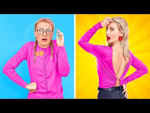 TOO COOL FOR SCHOOL! || Secret Hacks How to Upgrade Old Clothes by 123 GO! Galaxy