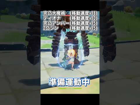 【原神】絶対世界最速夜蘭【スキル移動速度158%】