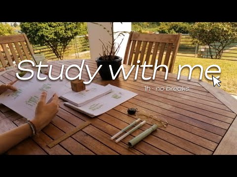 1HOUR STUDY SESSION - Study with me on this sunny day, with aesthetic chill music