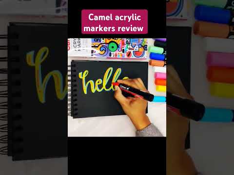 Acrylic painting with markers | camel Acrylic  Markers | Useful stationery | Paint on any surface