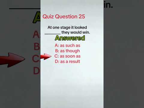 Quiz Question 25 Answered #englishgrammar #englishquizchannel #grammarbasic