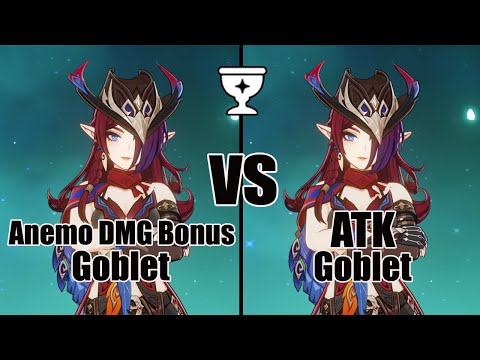 Chasca Anemo DMG vs ATK Goblet - Genshin impact 5.2