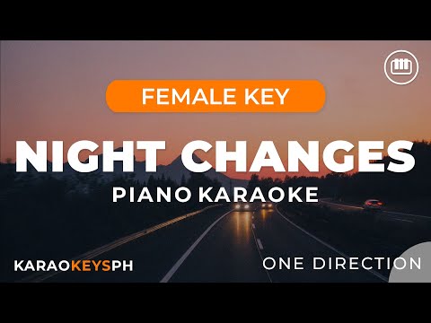 Night Changes - One Direction (Female Key - Piano Karaoke)