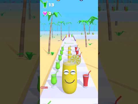 yellow juice running #satisfyingvideo