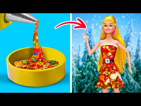 GET READY FOR CHRISTMAS || Barbie Makeovers And Parenting Crafts by 123 GO! Galaxy