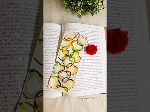 DIY bookmark ideas | rainbow heart bookmark #art #shorts