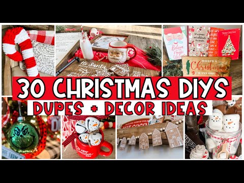 30 Christmas DIYs You'll Want to Steal for Your Own Home! | Dollar Tree Holiday DIYs & Decor Ideas