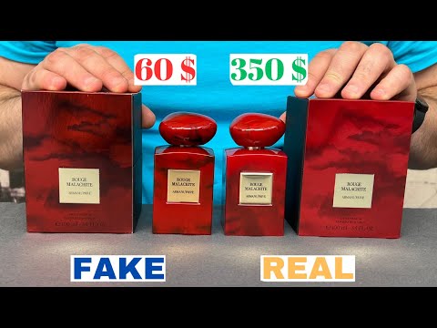 Fake vs Real Fake vs Real Armani Privé Rouge Malachite Perfume 100 ml