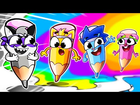 The Naughty Grey Crayon | I Want My Colour Back ! Kids Songs 😻🐨🐰🦁 And Nursery Rhymes by Baby Zoo