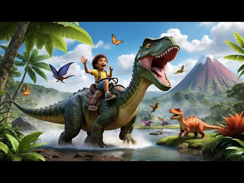 Row Row Your Dinosaur | Fun Nursery Rhyme for Kids | Sing-Along Song