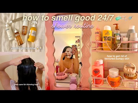 MY EVERYTHING SHOWER ROUTINE 🫧🛁 vanilla hygiene essentials, body care, hair & skincare