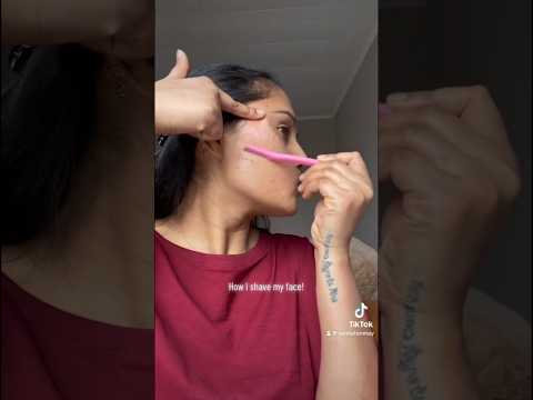 How to shave your face for clear skin 💁🏻‍♀️🪒 #shorts #shortvideo #shaving #howto