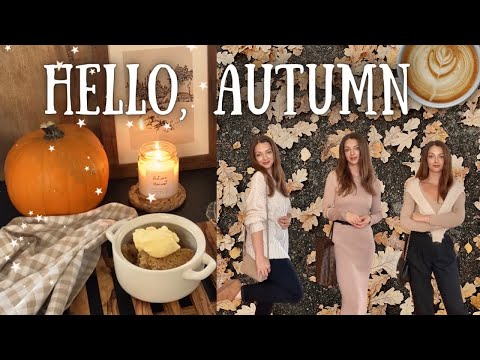 🍁HELLO AUTUMN 🍂Cozy look book, Fall decor in my English home, apple crumble recipe, slow UK vlog