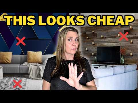 Interior Design Mistakes Making Your Home Look CHEAP