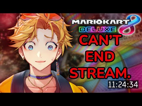 I CAN'T END STREAM UNTIL I GET 1ST 3 TIMES IN A ROW IN MARIO KART 【NIJISANJI EN | Yu Q. Wilson】