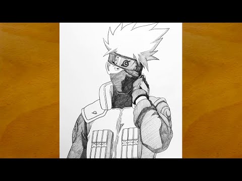 How to Draw Kakashi Hatake Step-by-Step || Easy Anime Drawing