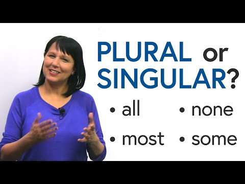 English Grammar: Subject-Verb Agreement – all, most, some, none