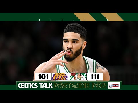 POSTGAME POD: Tatum, Brown combine for 71 points in statement win over the Lakers