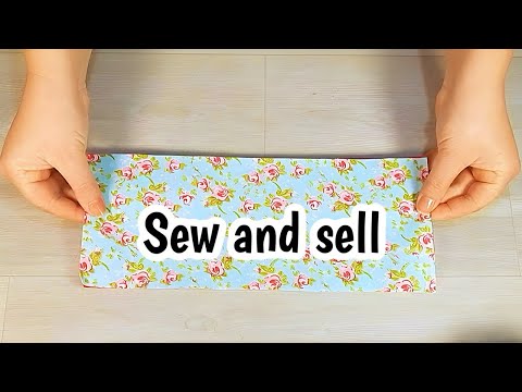 SEW AND SELL WITH JUST 1 SCRAP FABRIC  | SEWING PROJECT MAKE AND SEL