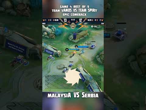 Day 3 Knockout stage Game 4 of Best of 5 Team Malaysia vs Russia #mobilelegendsbangbang