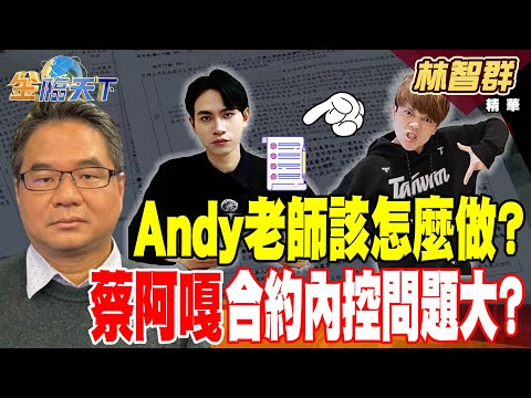 【精華】10年心血付東流 Andy老師該怎麼做？ 蔡阿嘎合約事件 內控機制問題大？ #林智群 #金臨天下 @tvbsmoney  20250313