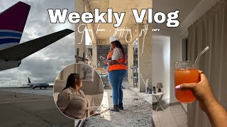 #weeklyvlog : Construction Life , Travelling home , We got a Fridge ✨ , shooting content & more 💕