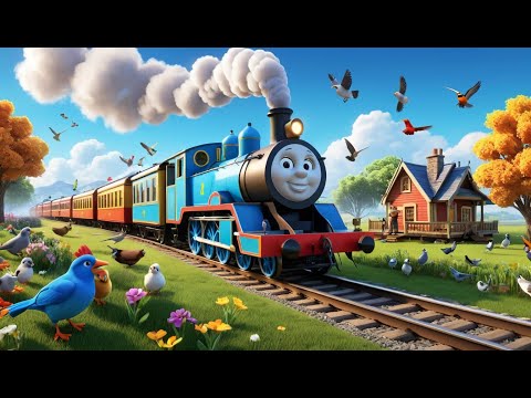 The Train on the Track Goes Choo Choo | Fun Nursery Rhyme for Kids | Sing-Along Song