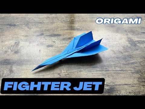 HOW TO MAKE COOL PAPER AIRPLANE FLY VERY FAR TUTORIAL | DIY PAPER FIGHTER JET STEP BY STEP EASY ART