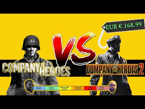 Company of heroes 1 vs Company of heroes 2: Comparing Relic's WW2 RTS games.