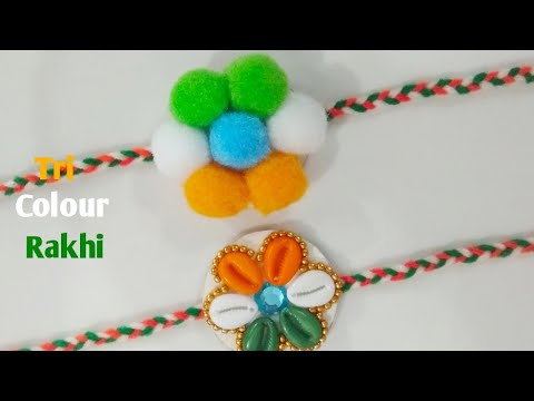 DIY Indian Tricolour Rakhi/Independence Day Craft/Handmade Rakhi/Rakhi/Independence Day Rakhi