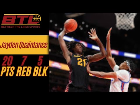 Jayden Quaintance 20pts 7reb 5blk vs UCF