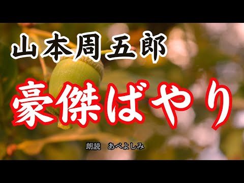 【朗読】山本周五郎「豪傑ばやり」　　朗読・あべよしみ