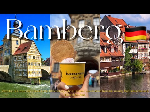 【Trip vlog】ドイツで最も美しい世界遺産の街🕍🇩🇪バンベルクに行ってきた!中世を感じる街歩きレポ🚶🏻‍♀️