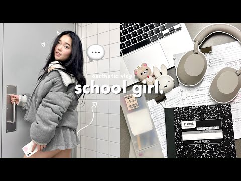 SCHOOL-GIRL Diary🍮: Long study day on campus, What's in my backpack, Friends etc.