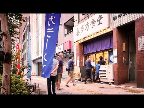 A thriving ramen store serving 400 servings a day with a lineup that starts at 7:00 a.m. Tokyo Japan