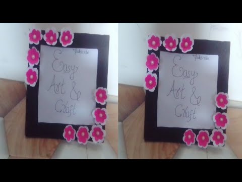 Photo Frame Making At Home/DIY Photo Frame/Easy Picture Frame DIY/How To Make Photo Frame At Home