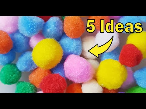 Easy Pom pom Craft Ideas to Make | @CraftStack