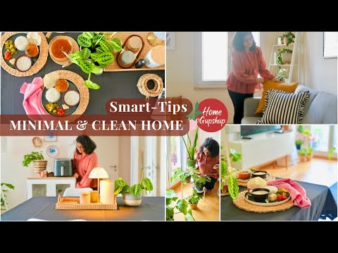 How to keep a MINIMAL & CLEAN home space ALL the time | Smart TIPS| Healthy Lunch RecipeHome Gupshup