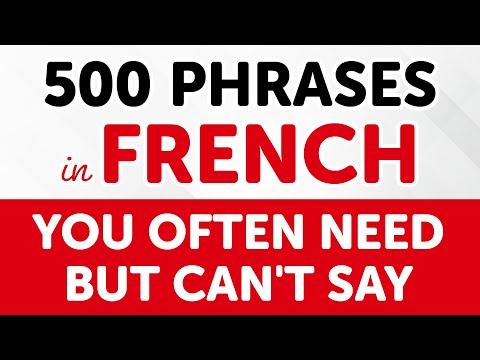 500 French Phrases YOU OFTEN NEED but CAN'T SAY