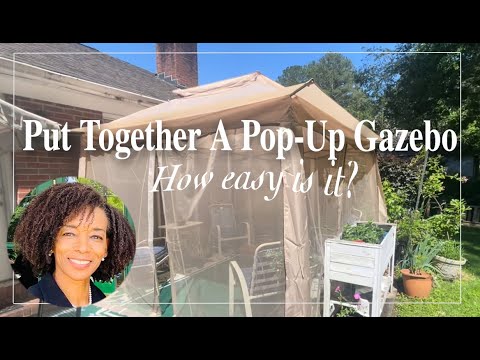 How Easy Are Those Pop-Up Gazebo's To Put Together? #gazebo #garden #cheap