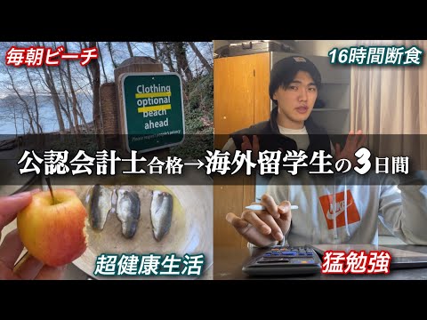 公認会計士合格者22歳 海外大留学 勉強ルーティン3日間｜vlog#19