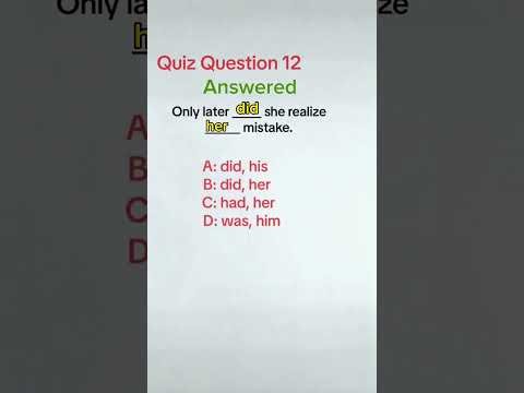 Quiz Question 12 Answered #englishgrammar #englishquizchannel #grammarbasic