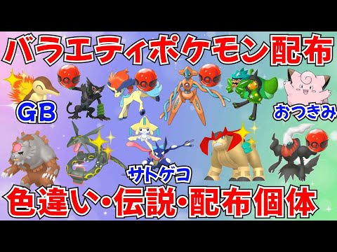 【ポケモンSV】色違いポケモン 伝説ポケモン配布 バラエティ回 サトシゲッコウガ プレシャス入り配布 珍しい個体など #ライブ配信 #ポケモンsv #初見歓迎