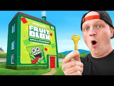 I Survived 24 Hours In My Fruit Snack House!