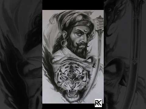 Chhatrapati Shivaji Maharaj #portrait #pencildrawing #shivajimaharaj #chhaava #maratha #mahakumbh