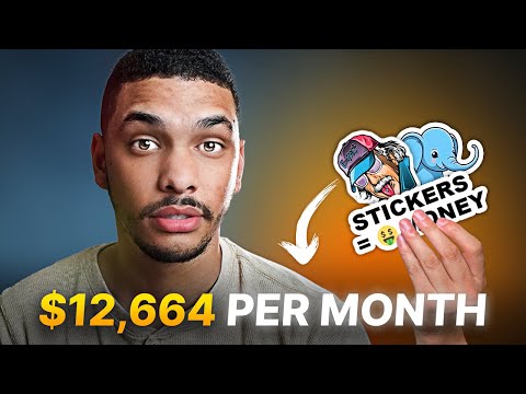 Make $500 Per Day Selling Stickers Online (EASY SIDE HUSTLE)