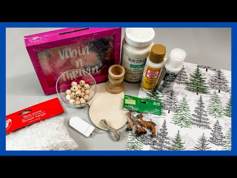 Winter Decor DIY || Dollar Tree Bank Makeover || Just 1 Quick Craft