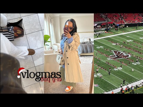 VLOGMAS: FALCONS GAME, MALL RUN, MAKING COFFEE, RECORDING CONTENT | JENNY JACKS